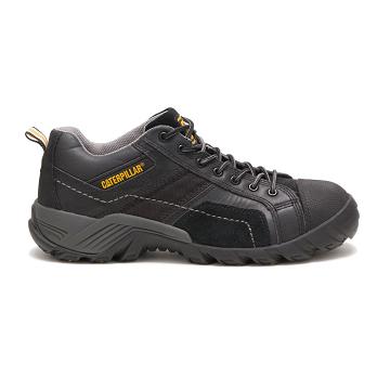 Men's Caterpillar Argon Composite Toe Walking Shoes Black | CAT362-MY