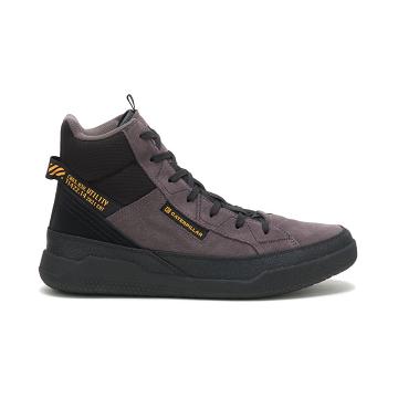 Men's Caterpillar CODE Hex Hi Utility Sneakers Purple | CAT328-MY