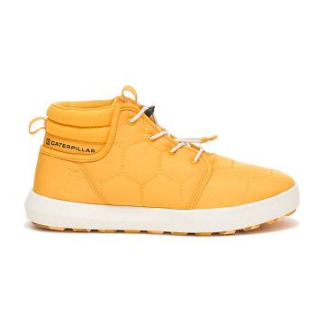 Men's Caterpillar CODE Scout Mid Sneakers Yellow | CAT302-MY