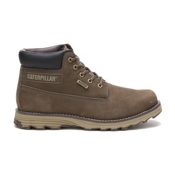 Men's Caterpillar Founder Waterproof Thinsulate™ Work Boots Khaki | CAT180-MY