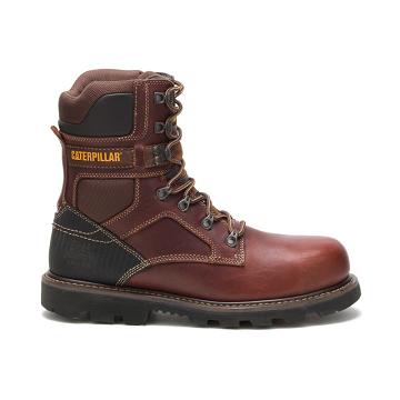 Men's Caterpillar Indiana 2.0 Steel Toe Work Boots Brown | CAT220-MY