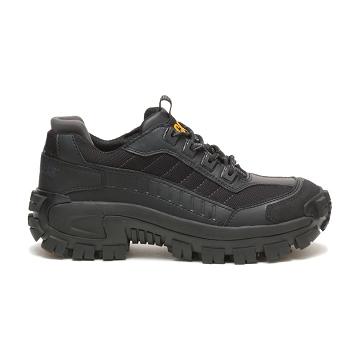 Men's Caterpillar Invader Steel Toe Walking Shoes Black | CAT375-MY