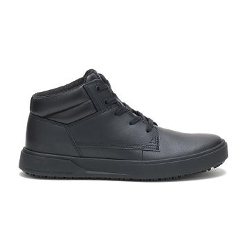 Men's Caterpillar ProRush SR+ Chukka Safety Boots Black | CAT012-MY