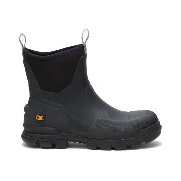 Men's Caterpillar Stormers 6" Work Boots Black | CAT105-MY