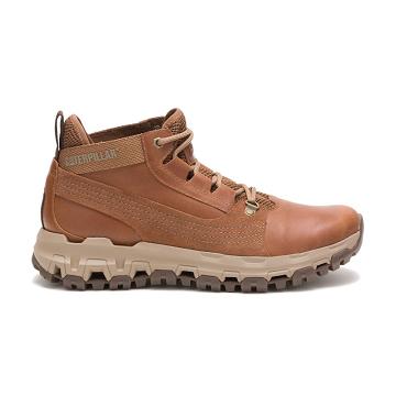 Men's Caterpillar Urban Tracks Hiker Work Boots Coffee | CAT186-MY