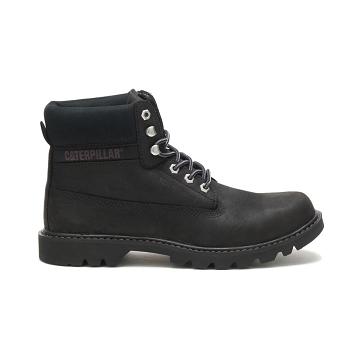 Men's Caterpillar eColorado Waterproof Work Boots Black | CAT264-MY