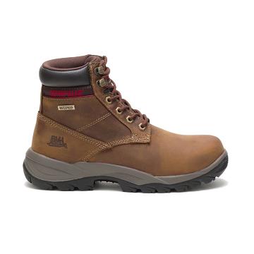 Women's Caterpillar Dryverse 6" Waterproof Safety Boots Brown | CAT420-MY