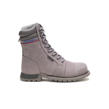 Women's Caterpillar Echo Waterproof Steel Toe Safety Boots Grey | CAT428-MY