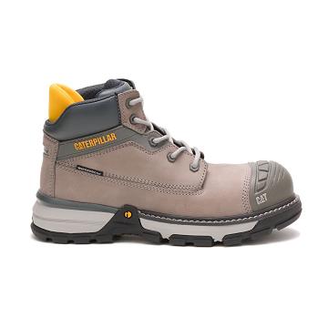 Women's Caterpillar Excavator Superlite Waterproof Carbon Composite Toe Safety Boots Beige | CAT434-