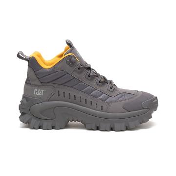 Women's Caterpillar Intruder Mid Sneakers Taupe | CAT562-MY