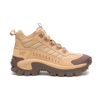 Women's Caterpillar Intruder Mid Sneakers Brown | CAT563-MY