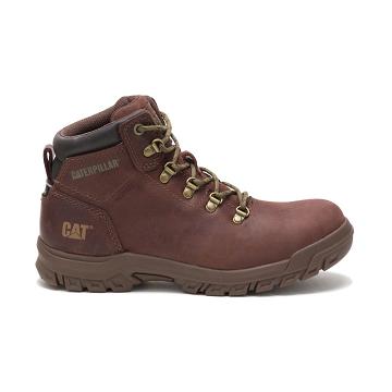 Women's Caterpillar Mae Steel Toe Waterproof Safety Boots Coffee | CAT422-MY